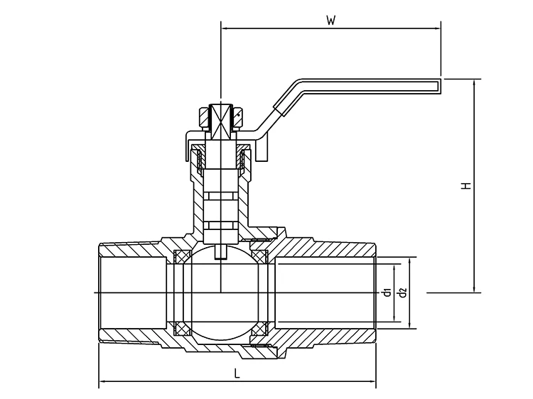 Male And Female Threaded Brass Ball Valve