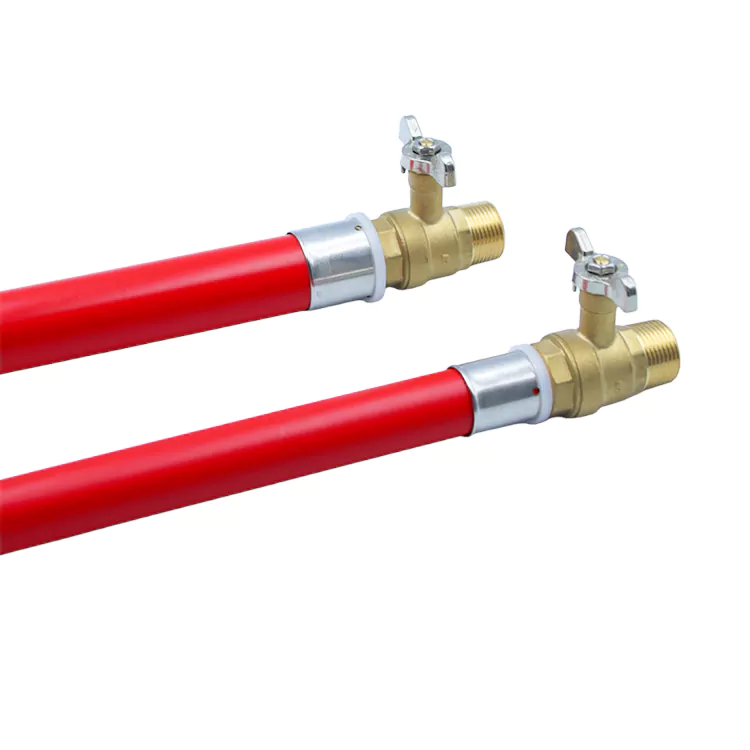 Tekan Jenis Butterfly Handle Male Thread Brass Ball Valve